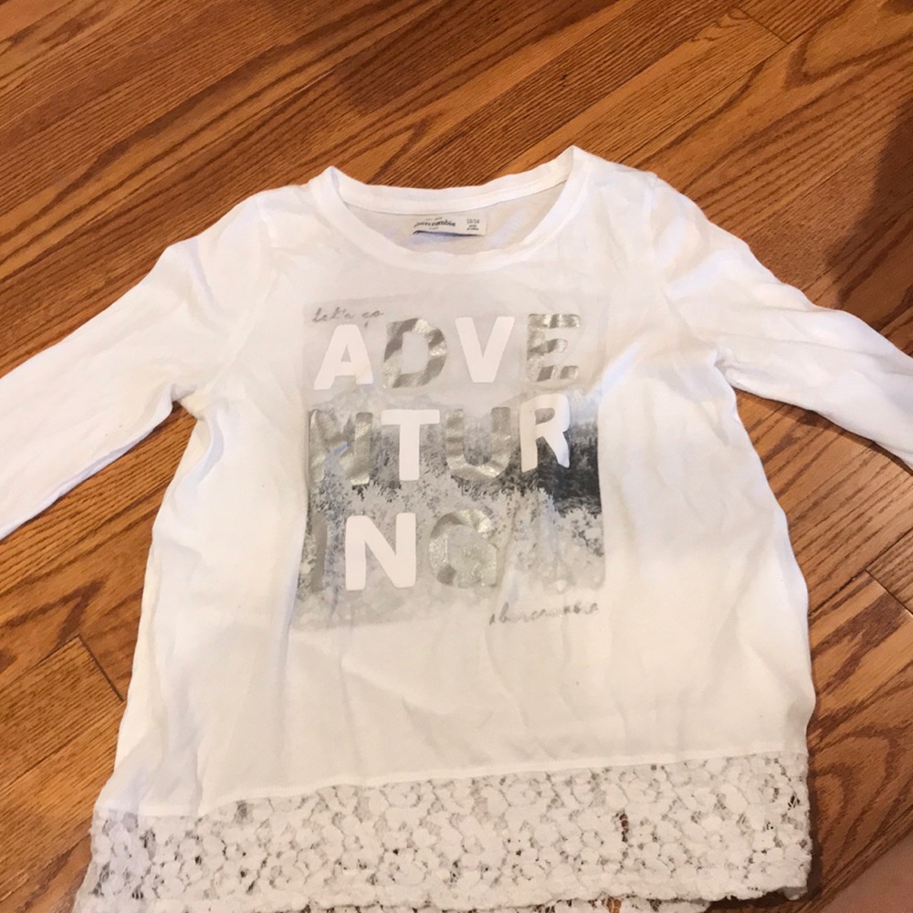 White long sleeve top from Abercrombie size 13/14